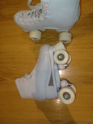 Patines Oxelo Quad 100 Niña Blancos