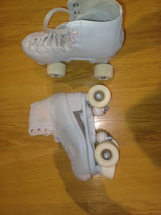 Patines Oxelo Quad 100 Niña Blancos
