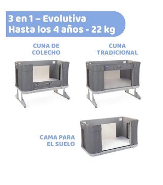 Cuna Chicco Next2me + colchón