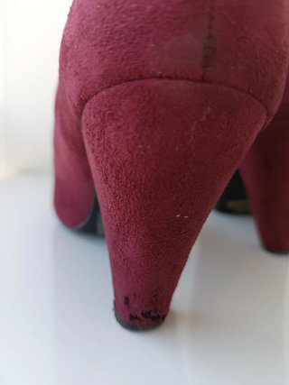 Zapatos Mustang Antelina Burdeos Talla 37