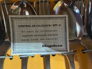 Cubertería Magefesa completa de 130 piezas con est