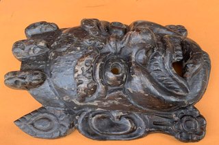 Máscara Mahakala budista madera tibetana