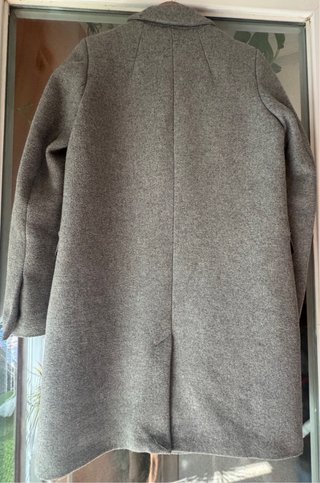 Abrigo Zara Gris Talla M