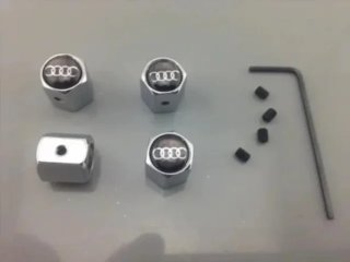 Tapones Antirrobo AUDI logo negro