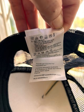 Gorra Jordan Negra Niño 8-20 Años