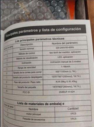 Cinta de correr semiprofesional