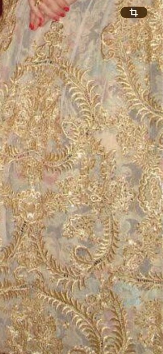 Traje de Fallera Oro y Multicolor