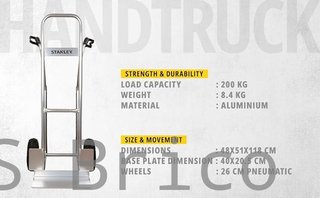 Carretilla Aluminio SXWTC-HT525 - 200KG - Stanley