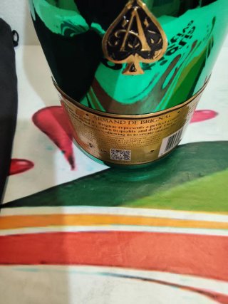 Bottiglia vuota Armand de Brignac Verde