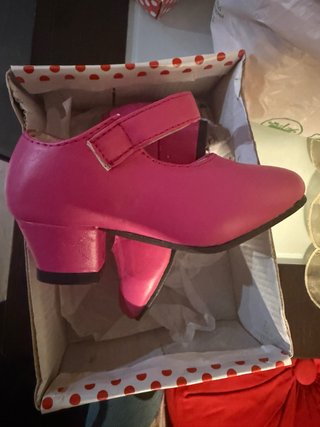 Zapatos flamenca niña rosa num 22