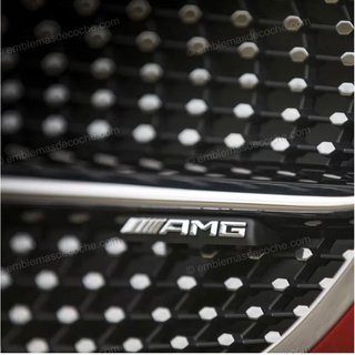 Emblema AMG Parrilla Diamante Mercedes ABS Logo