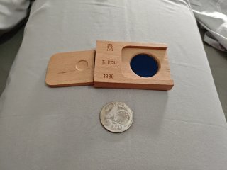 Moneda 5 ECU 1989
