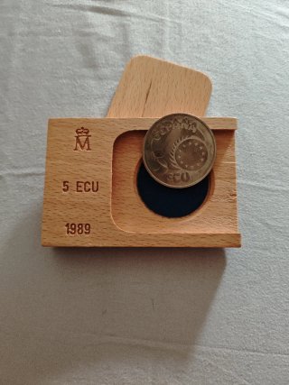 Moneda 5 ECU 1989