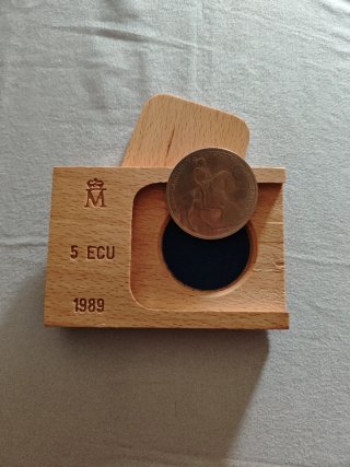 Moneda 5 ECU 1989