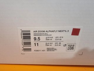 T43 Nike Zoom Alphafly Next% 3 Azules