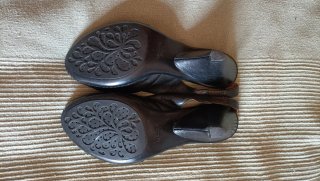 Sandalias Geox Negras Peep Toe