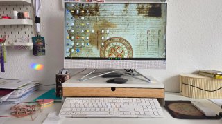 HP All in One PC Plata y Blanco
