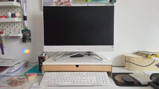 HP All in One PC Plata y Blanco