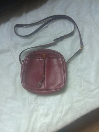 Bolso bandolera Cartier cuero burdeos