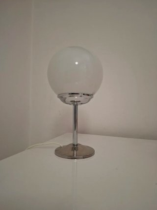 Lampada da tavolo vintage sfera vetro