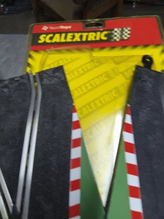 Scalextric Cruces Cambio Carril Pista Negra