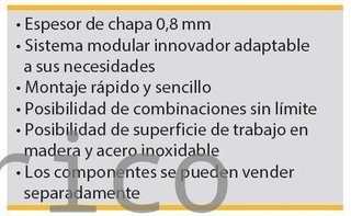 Conjunto Taller 8 Módulos S/Acero Inox Alyco 192838