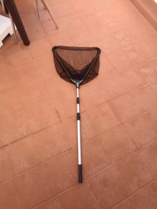 Caña de carbono 3m + sacadera pesca