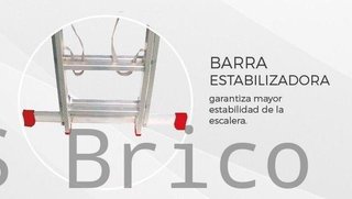 Escalera Aluminio 2x13 - 3,5+3,5 M - 66x25mm