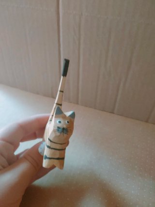 Organizador de Anillos Gato Madera