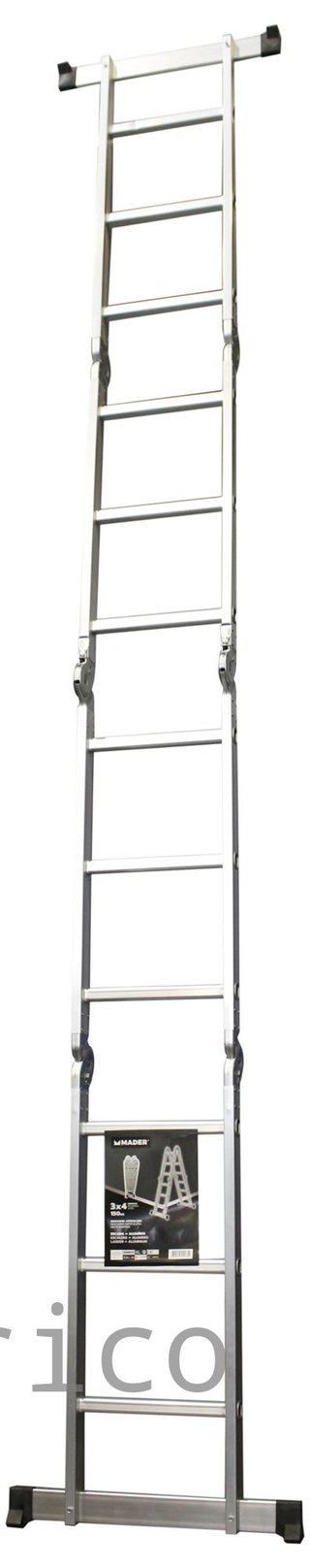 Escalera Multisusos Aluminio Profesional 4x3 Peldaños - 10085