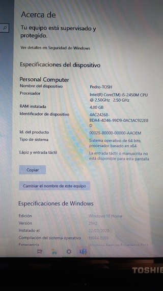 Portátil Toshiba Satellite L770/L775