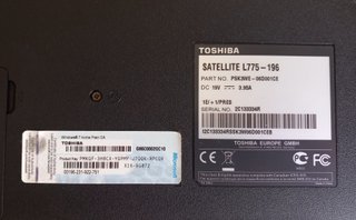 Portátil Toshiba Satellite L770/L775