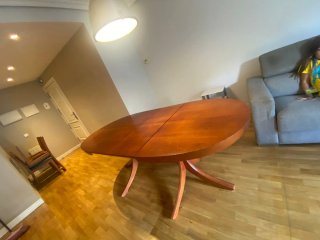 Mesa comedor extensible madera