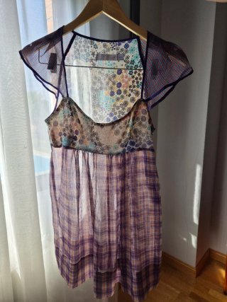 Blusa Zara TRF Vintage Talla S Multicolor
