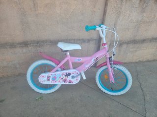 Bicicleta infantil Minnie rosa