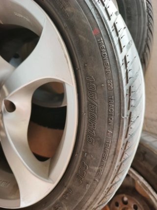 Llantas 15 nim 15 et 36 4x100 7J15H2 con neumatico