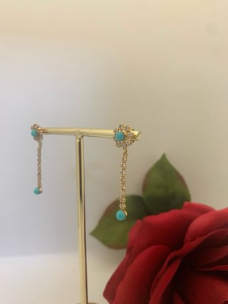 Pendientes con circonitas y de Oro JAE-TRA1913