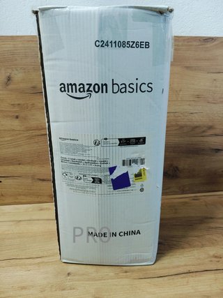 Materassino in Schiuma Viscoelastica Amazon Basics con Memoria, 80 x 190 cm, 4 cm, Bianco