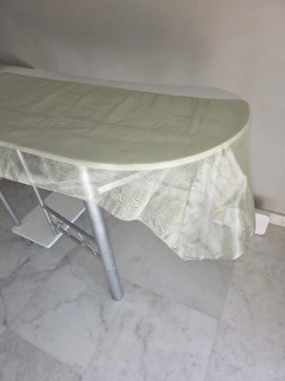 Elegante mesa para eventos (180x50 cm) verde agua