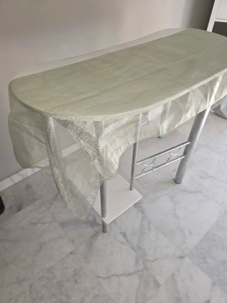 Elegante mesa para eventos (180x50 cm) verde agua
