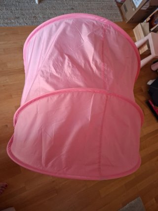 Dosel rosa para cama infantil