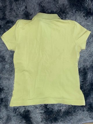 Polo Lacoste Mujer Amarillo Limón Talla 40