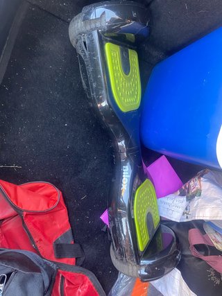 Hoverboard negro y verde
