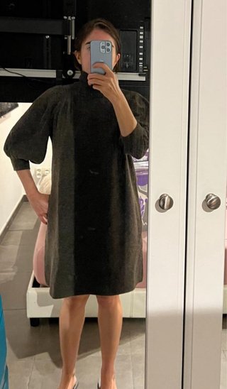 Vestido de manga semi larga