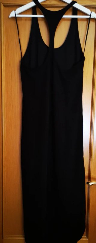 Vestido Zara Negro Espalda Deportiva Talla Única