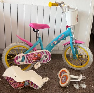 Bicicleta infantile 14' con ruotine