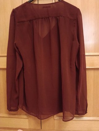Blusa Massimo Dutti granate
