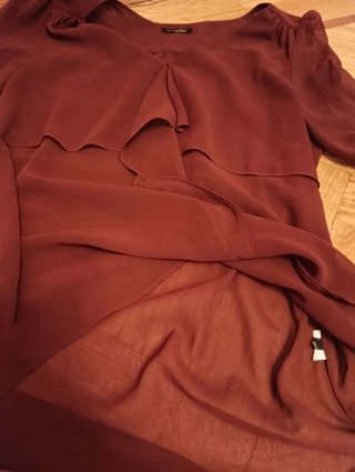 Blusa Massimo Dutti granate