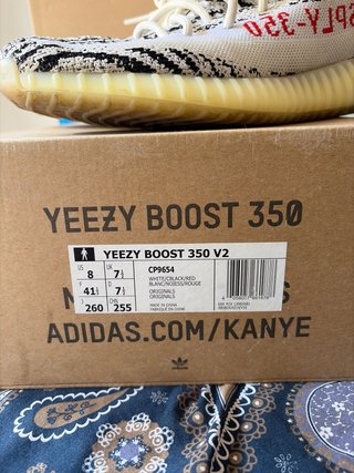 Adidas Yeezy Boost 350 V2 Zebra Talla 41.5