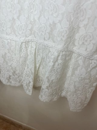 Vestido blanco ibicenco talla única